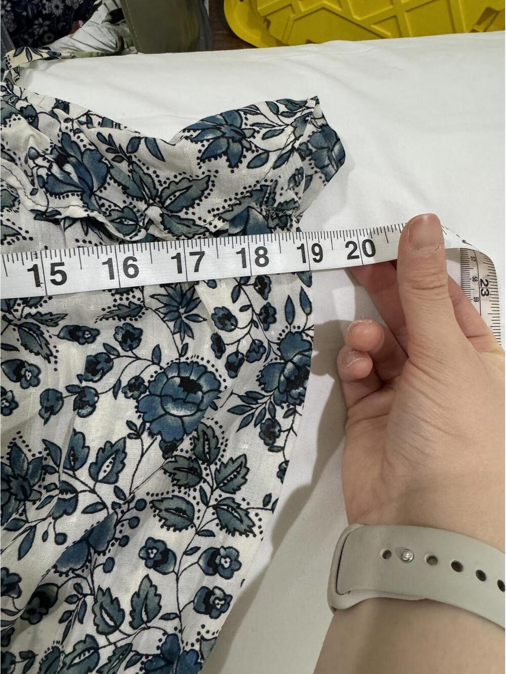 Matilda Jane Good Hart Maisie Floral Ruffle Midi Dress Large Blue White - Picture 7 of 9
